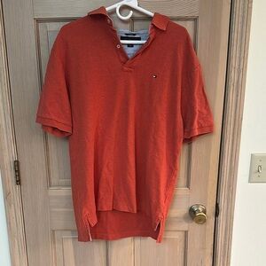 Tommy Hilfiger Men's Orange Polo Shirt